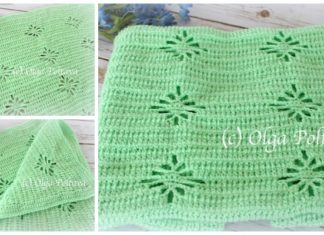 Simple Spider Stitch Blanket Crochet Free Pattern - Fillet #Blanket; Free #Crochet; Patterns
