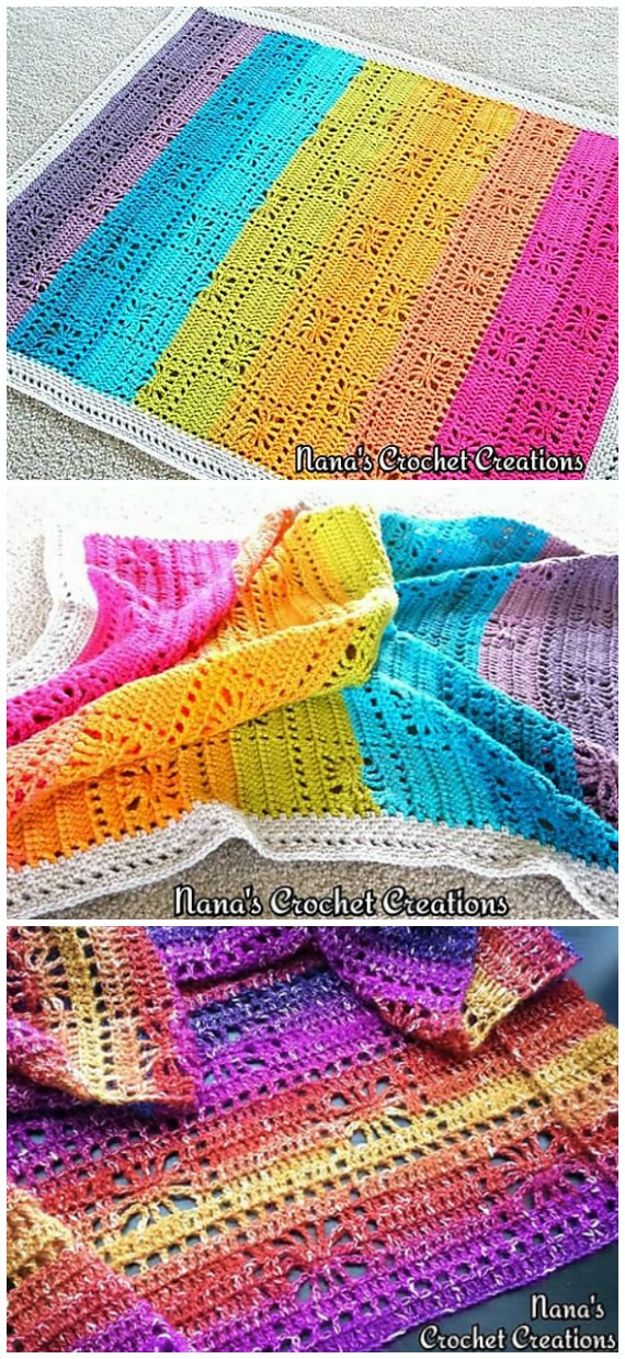 Simple Spiders Squared Blanket Crochet Free Pattern - Fillet #Blanket; Free #Crochet; Patterns