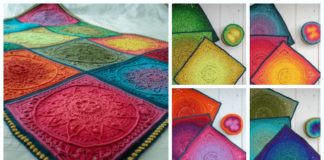 Sophie's Dream Throw Crochet Free Pattern - #Granny; Square #Blanket; Free #Crochet; Patterns