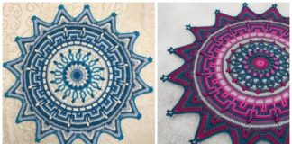 Star of the Forest Doily Crochet Free Pattern - Decorative #Doily; Free #Crochet; Patterns