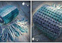 V Puff Scarf Crochet Free Pattern - Rectangle Long #Scarf; Free #Crochet; Patterns