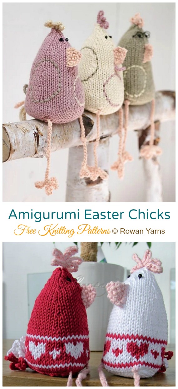 Amigurumi Easter Chicks Free Knitting Patterns