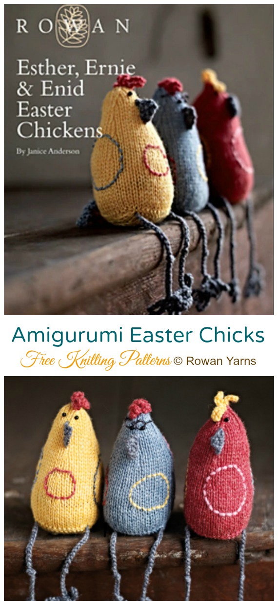 Amigurumi Easter Chicks Free Knitting Patterns