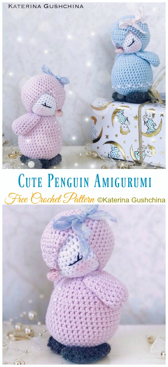 Amigurumi Penguin Free Crochet Pattern - Crochet #Penguin; #Amigurumi; Free Patterns