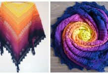 Flower Valley Shawl Crochet Free Pattern - Women Lace #Shawl; Free #Crochet; Patterns