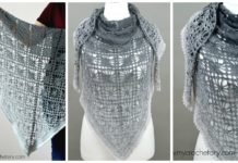 Leto Shawl Crochet Free Pattern - Women Lace #Shawl; Free #Crochet; Patterns