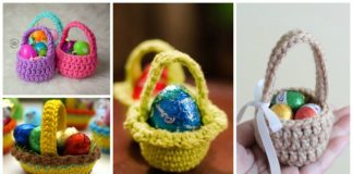 Mini Easter Treat Basket Free Crochet Patterns