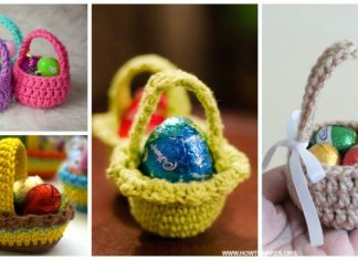 Mini Easter Treat Basket Free Crochet Patterns