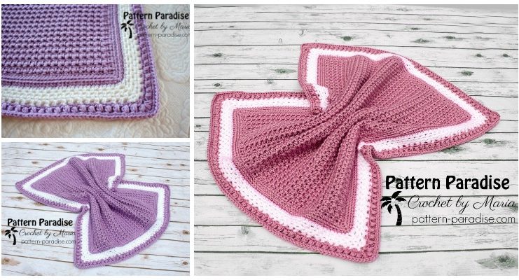 One Row Repeat Skylar Blanket Crochet Free Pattern - Never Ending Square #Blanket; #Crochet; Free Patterns