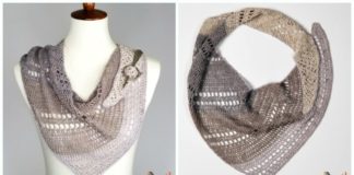 Pixie Shawlette Crochet Free Pattern - Women Lace #Shawl; Free #Crochet; Patterns