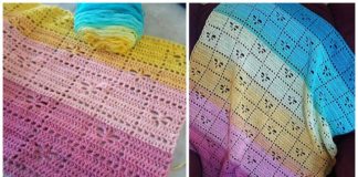 Dancing Dragonfly Blanket Crochet Free Pattern - Fillet #Blanket; Free #Crochet; Patterns