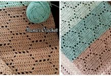 Sweet As Can Bee Honeycomb Baby Blanket Crochet Free Pattern - Fillet #Blanket; Free #Crochet; Patterns
