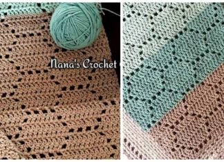 Sweet As Can Bee Honeycomb Baby Blanket Crochet Free Pattern - Fillet #Blanket; Free #Crochet; Patterns