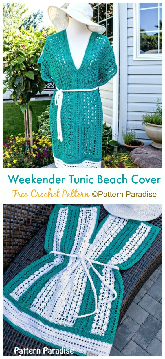 Weekender Tunic Crochet Free Patterns - Women Summer #Top Free #Crochet; Patterns