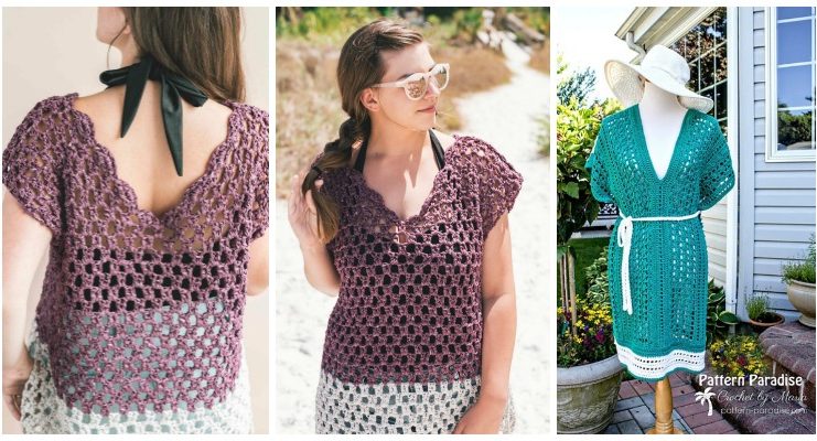 Weekender Tunic Crochet Free Patterns - Women Summer #Top Free #Crochet; Patterns