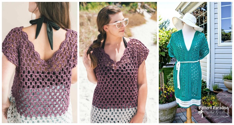 Weekender Tunic Crochet Free Patterns - Women Summer Top