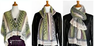 Winter Indulgence Wrap Crochet Free Pattern - Women Shawl #Wrap; Free #Crochet; Patterns