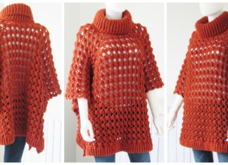 Elise Poncho Crochet Free Pattern - Women #Poncho; Free #Crochet; Patterns
