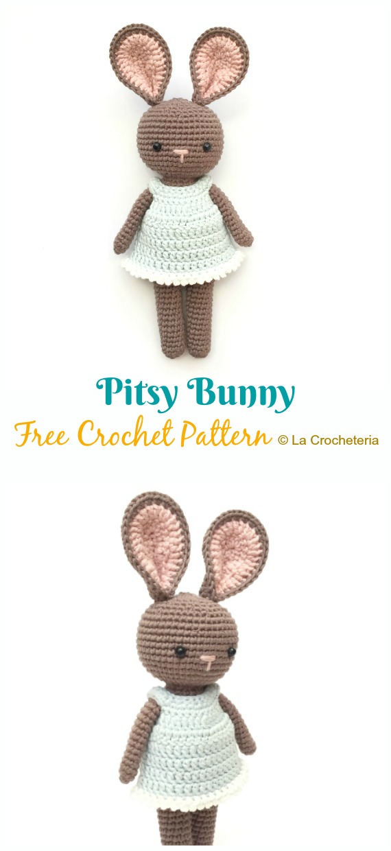 Crochet Pitsy Bunny Amigurumi Free Pattern - #Amigurumi; Bunny Free Crochet Patterns