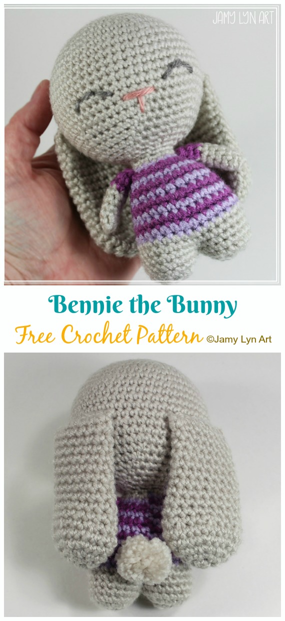 Crochet Bennie the Bunny Amigurumi Free Pattern - #Amigurumi; Bunny Free Crochet Patterns