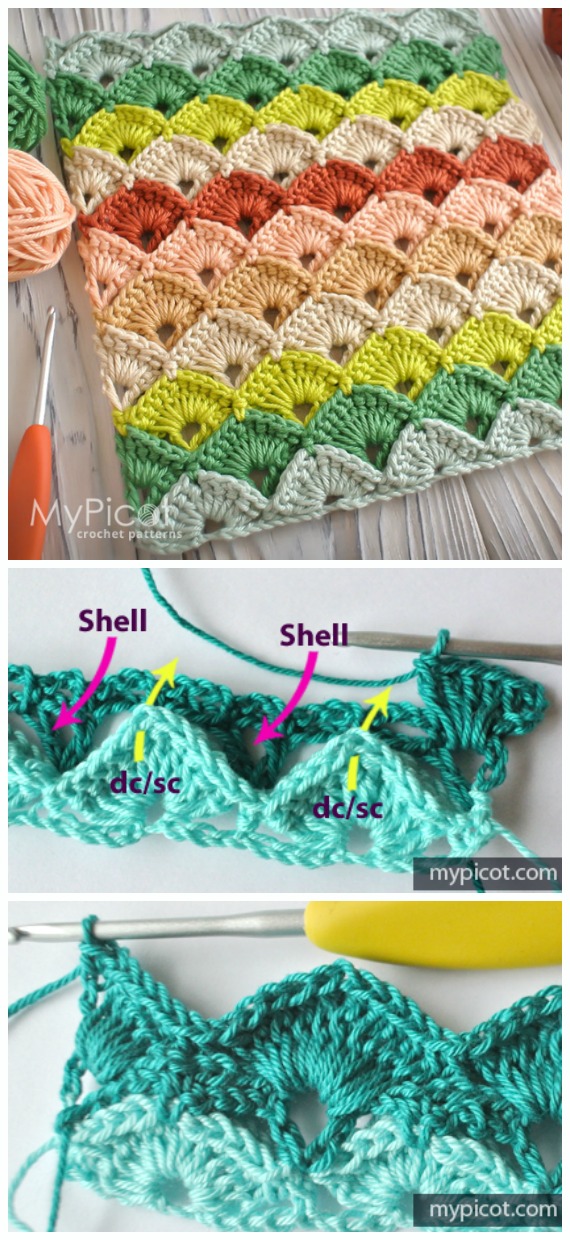 Box Stitch Crochet Free Pattern &Video - Trending #Stitch; Free #Crochet; Patterns