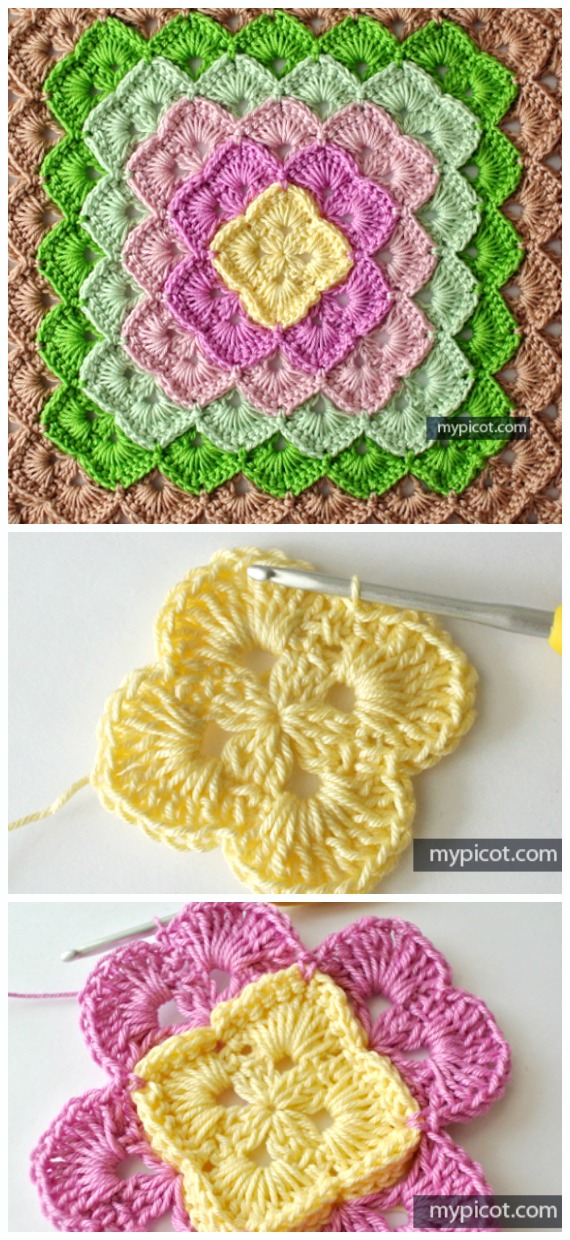 Square Box Stitch Crochet Free Pattern &Video - Trending #Stitch; Free #Crochet; Patterns