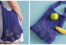 Fresh Air Market Bag Crochet Free Patterns - - #Crochet; Market Grocery #Bag;Free Patterns
