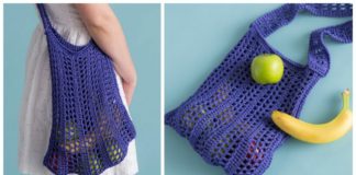 Fresh Air Market Bag Crochet Free Patterns - - #Crochet; Market Grocery #Bag;Free Patterns