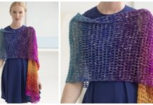 Openwork Shawl Crochet Free Pattern - Women Shawl #Wrap; Free #Crochet; Patterns