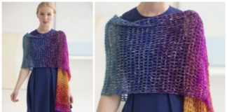 Openwork Shawl Crochet Free Pattern - Women Shawl #Wrap; Free #Crochet; Patterns