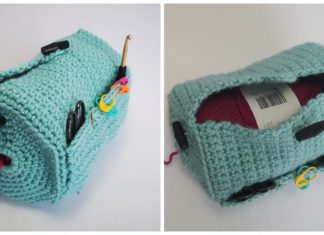 The Yarn Buddy Bag Crochet Free Pattern [Video]- #Hook Holder Free #Crochet Patterns