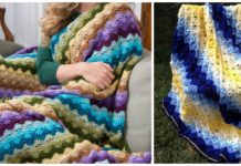 Twilight Shells Throw Crochet Free Patterns [Video] - Shell Stitch Throw #Blanket; Free #Crochet; Patterns