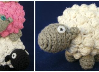 Amigurumi Bobble Sheep Crochet Free Pattern - Farm Animals Toys #Amigurumi; Free Crochet Patterns