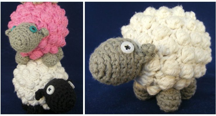 Amigurumi Bobble Sheep Crochet Free Pattern - Farm Animals Toys #Amigurumi; Free Crochet Patterns