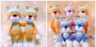 Amigurumi Cat Crochet Free Pattern - Crochet Toy #Cat; #Amigurumi; Free Patterns