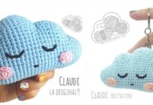 Amigurumi Cloud Keychain Crochet Free Pattern - #Keychain #Crochet Free Patterns