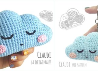 Amigurumi Cloud Keychain Crochet Free Pattern - #Keychain #Crochet Free Patterns