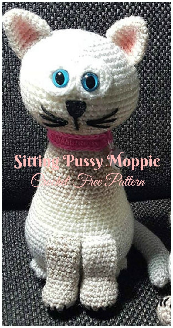 #Amigurumi; Moppie Cat Crochet Free Patterns
