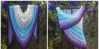 Amorous Shawl Crochet Free Pattern - Women Lace #Shawl; Free #Crochet; Patterns