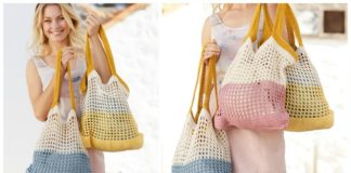 Back to the Beach Bag Crochet Free Pattern - Beach #Bag; Free #Crochet; Patterns