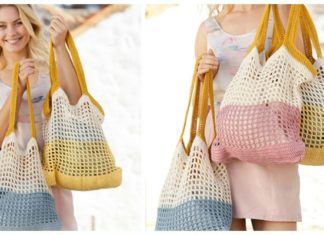 Back to the Beach Bag Crochet Free Pattern - Beach #Bag; Free #Crochet; Patterns
