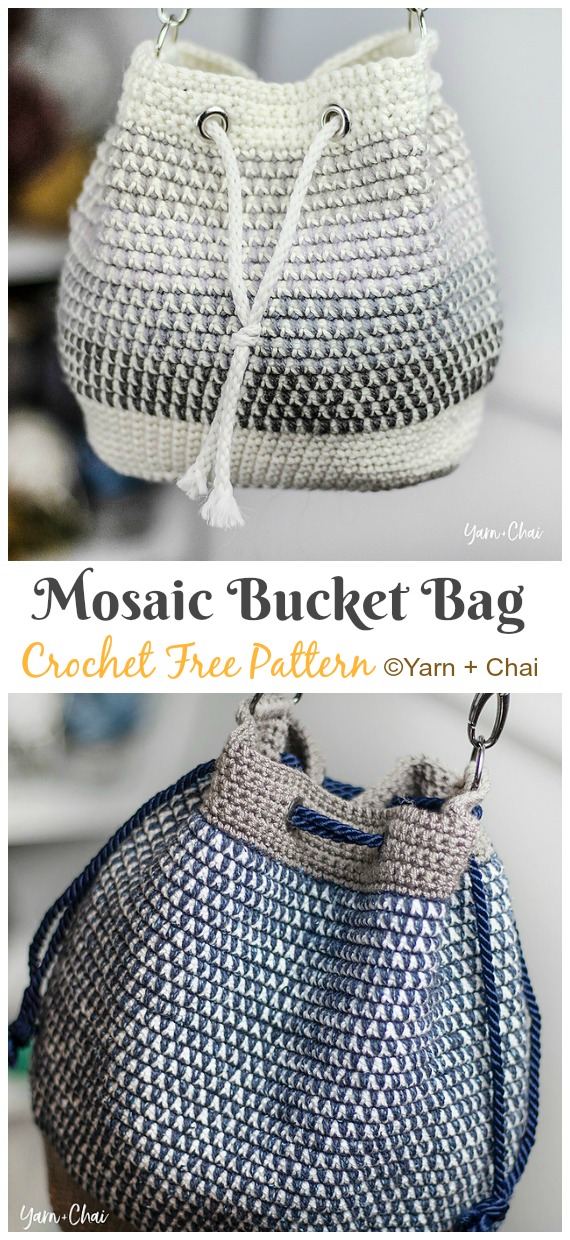 Bucket Bag Crochet Free Patterns - Crochet & Knitting