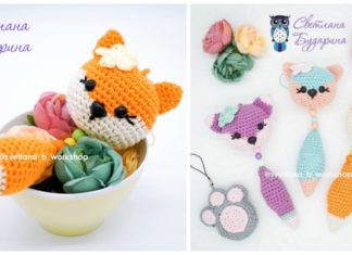 Amigurumi Fox Charm Keychain Crochet Free Pattern - Amigurumi Fox Free Crochet Patterns