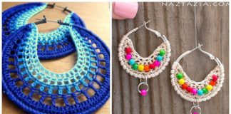 Hoop Earring Crochet Free Patterns - #Jewelry; Free #Crochet; Patterns