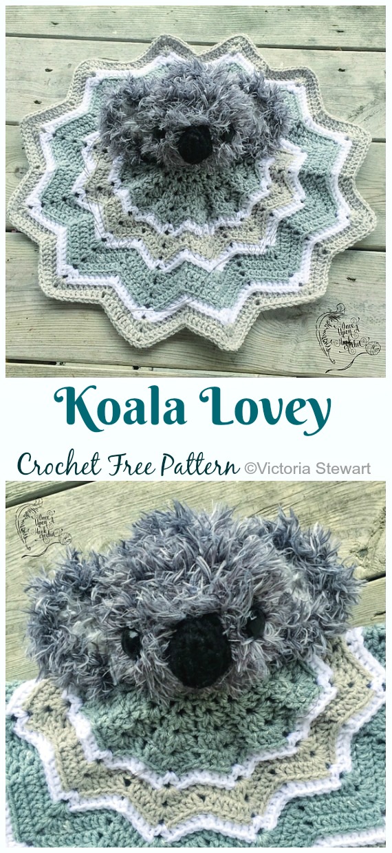 Koala Lovey Crochet Free Patterns - Baby #Lovey; #Blanket; Security Comforter Free #Crochet; Patterns