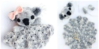 Koala Lovey Crochet Free Patterns - Baby #Lovey; #Blanket; Security Comforter Free #Crochet; Patterns