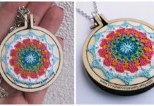 Mandala Pendant Crochet Free Pattern - #Mandala; Free #Crochet; Patterns