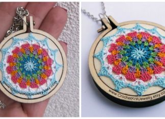 Mandala Pendant Crochet Free Pattern - #Mandala; Free #Crochet; Patterns