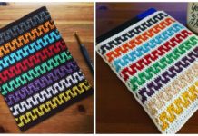 Mosaic Ipad Case Crochet Free Pattern - - #Crochet Computer #Device Case Cozy Sleeves Free Patterns