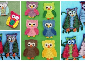 Owl Applique Crochet Free Patterns - #Animal; Applique Free #Crochet; Patterns